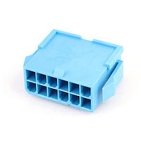 Molex 46993-1240 Power MiniFitJr Plug w/Ers DR GW 12Ckt Blu