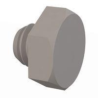 Essentra Components 011032H012 Cap Screw Hex Unslotted Bolt, #10-32 Thread, 1/8 Lg