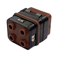 Amphenol Air LB France SIMEG0412PN Modular Interconnect Systems Grounded module Pin With peripheral sealing 4 contacts #12 Polarization N