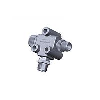 Amphenol LTW TA-A12M-A12F-A12M-01 T-Adapter Circular Metric Connector, T Adaptor, Metal, A Coding, 1.5A, 12 pins, (End 1) Male Male, (End 2) Male Male, (End 3) Female Female, Screw Thread, IP68 Mated