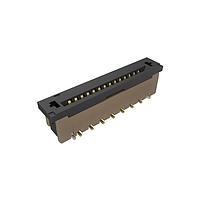 Amphenol FCI SFW14S-2STMAE1LF Connectors 1.00mm Flex Connector, SFW Straight series, 14 Position, Top Entry Surface Mount, ZIF, Gold plating with Mount Plate