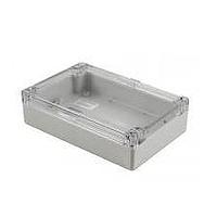 Hammond Manufacturing 1554HL2GYCL Enclosures General Enclosure - Grey/Clear Lid - 7.1 x 4.7 x 1.8in - Polycarbonate - N4X