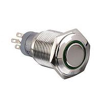 Bulgin MP0045/1E2RD012S Anti-Vandal Switches Vandal R LED 12VDC Latch Act Flat prof