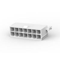 AMP Connectors - TE Connectivity 1-2029265-4 Shrouded 14P VRT HDR W/PGS GLOW WIRE