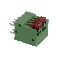 Molex 39700-0204 Fixed Terminal Blocks SPRING TERMINAL BLOCK 4C-VERT GREEN