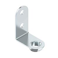 Banner Engineering LMBE12RA45B LED Mounting Hardware Bracket: Indicator Light Mounting; Right-Angle, 45 mm Offset from Mounting Surface; Fits 1/2 in NPT or NPSM; Zinc Plated Steel; Black Chromate