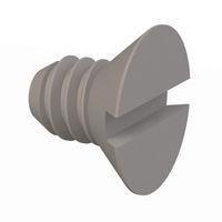 Essentra Components 020256A012 Slotted Countersunk 82 Slotted CSK Screw, #2-56 Thread, 1/8 Lg