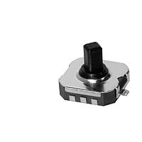 Same Sky (formerly CUI Devices) TS12-74-60-BK-250-SMT-TR Tactile Switch 7.4 x 7.4 6 mm Actuactor Height 160gf 250 gf Center Black Surface Mount TR SPST