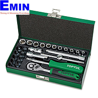 TOPTUL GCAD2702 27PCS 1/4" DR. Socket Set (1/4'', 27 pcs)