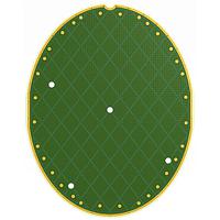 Azoteq TPE48-P201-S Capacitive Trackpad 48mmx37,8mm Ellisoid, Performance Line, Hotbar as solder pads, Standard Gestuers output on I/Os