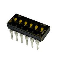 CTS Electronic Components 210-6MST DIP Switches 6 switch sections SPST