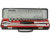 CROSSMAN 99-056C Socket Set (1/2", 17pcs)