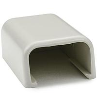 HellermannTyton TSR1FW-36 Wire Ducting & Raceways End Cap, 3/4", PVC, Office White, 10 Individual/bg