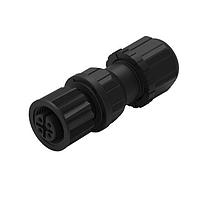 Wurth Elektronik 643721100004 Receptacles WRCIRC M12  Screw  Coding A  FA Solder Field Attachable Solder Bucket Straight with Plastic Coupling Nut Female connector, polarity 4