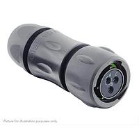 Eaton Souriau-Sunbank UTSX6JC12E3SY Plugs Plug, with cable gland backshell, with 3 female solder contacts, IP68/69K in unmated conditions, keying Y