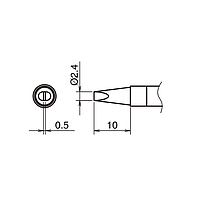 HAKKO T39-D24 Soldering Tip (Shape-2.4D)