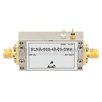 Fairview SLNA-060-40-09-SMA  0.9 dB NF Low Noise Amplifier Operating From 2 GHz to 6 GHz with 40 dB Gain, 14 dBm P1dB and SMA