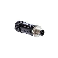 Amphenol LTW M12S-04BMMB-SL7002 Circular Metric Connectors M12 Circular Metric Connector, S Code, Metal, 12A, 04 pins, Male Connector, Male Contact, Straight, Screw Thread, Screw-in, Field Installable, F8.0 - F10.0mm, IP67 Mated