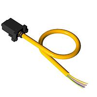 Banner Engineering MQDC-8100 Sensor Cables / Actuator Cables Cordset: Single Ended M12; 8-pin Straight Female; 31 m 8x24 Shielded Black PVC Jacket; Nickel-Plated Brass Coupling Nut