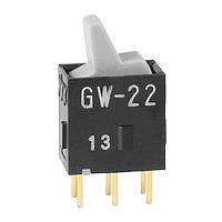 NKK Switches GW22LHP Paddle Switches DPDT ON-ON GRY PADDLE ACTUATOR