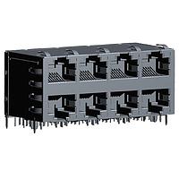 Abracon ARJM24A1-547-AB-EW2 Magnetic Jack RJ45 10/100/1000 Base-T 2x4 Right Angle N/A Through Hole