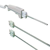 OMEGA PRX-NP-100-E-12 Quick Disconnect Handheld RTD Probes with Removable Handle (3-Prong Standard Male Thermocouple Connector, 600 °C, Class A)