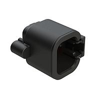 Amphenol SINE Systems ATP04-4P-BM12 Connectors 4 Position, PCB Receptacle, Pin,Board Mount, 180 Straight, Screw Boss, Gold Contact Plated, Potting, Black