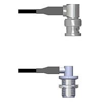 Amphenol Custom Cable Q-0E01S0008120i RF Cable Assemblies BNC-RP/N-RJB RG58 120I