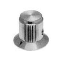 P&B KNS501A1/8 Cylindrical Knob with Skirt STRGHT 0.5" NATURAL SWITCH KNOB