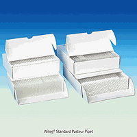 WITEG WI.4100230 Pasteur pipettes, disposable, type short, overall length/tip 230/120mm