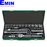TOPTUL GCAD2601 26PCS 1/2 inch DR. Socket Set - Mirror (1/2"x10~27,30,32mm)