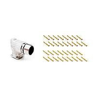 Amphenol SINE Systems MA7RAP1701S-KIT Circular Metric Connectors 17 Pos female skts Standard flange