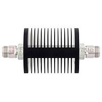 Fairview SA18NFNF25W-06  6 dB Fixed Attenuator N Female To N Female Up To 18 GHz Rated To 25 Watts With Black Aluminum Heatsink Body