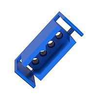 Amphenol Positronic PLA04M7000/AA Connectors Power Connector - 1 Row, 4 size 16 contacts, Pin (Male), Crimp (contacts ordered seperately)