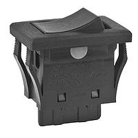 NKK Switches JWMW11RAA/UC Rocker Switches SPDT TV5 RATED BLACK CAP&BODY PANEL SEAL