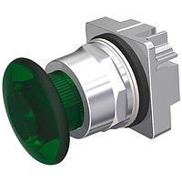 SIEMENS 52PP2XS Mushroom OPER,PUSH-PULL,2POS,MTD,FULL ILL GRN