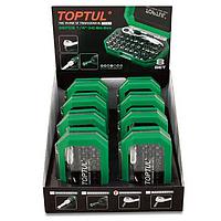 TOPTUL GACW3503S 8 SETS 1/4 inch Hex Drive Mini Ratchet Bit Set W/Display Box