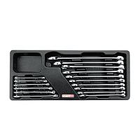 TOPTUL GAAT1602 Offset Standard Combination Wrench Set (16 pcs - 15°)