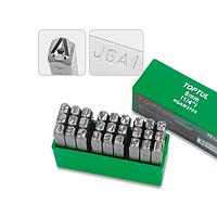 TOPTUL NGAW2706 Letter Punch Set (27PCS, 6mm, 9.52x67mm)