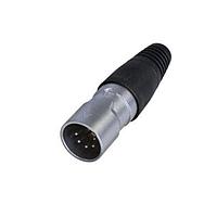 REAN RCX5M-Z-000-0 Cable Connectors 5P MALE XLR CBL CONN IP65 NICKEL/TIN