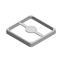 Masach Tech MS259-10F-NS EMI/RFI Shield Frame, Two-Piece 25.9 x 25.9 x 3mm Two-piece Drawn-Seamless RF Shield/EMI Shield FRAME (Nickel-Silver)