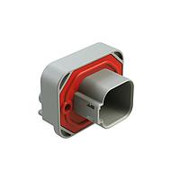 Amphenol SINE Systems AT13-6P-BM04GRY Connectors RA Flng Mnt PCB Rcpt 6POS Gry Tin Cont