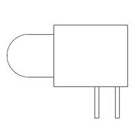 Kingbright WP59BL/EGW LED Circuit Board Indicators Red Grn 625 568nm White Diffused