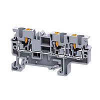 Altech CP4/3 Feed Through Terminal Block DIN Term Blk Push-In 3 Conn