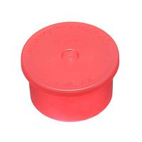 Essentra Components D15/16A Accessories FLANGED CAP - CONNECTOR:LDPE RED