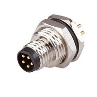 Same Sky (formerly CUI Devices) CDM806-06A-MP-F011-67 Straight 6 Pins Panel Mount Pc Pins Front M11 x 1.0 ACoding Screw Copper Alloy IP67