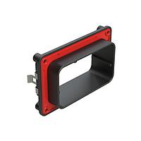 Amphenol SINE Systems ARBF-1C Accessories Interface Flange for 102, 128 Position Receptacles, Keyed C, Black