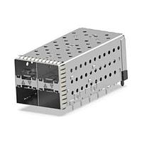 AMP Connectors - TE Connectivity 1-2007637-6 Cage Assembly SFP+assy 2x2 Sp Fing Inner LP EMI Enhan