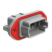 Amphenol SINE Systems AT04-12PA-PM11 Connectors 12 Pin Rcp Pnl Mnt A Self-Thread Gray