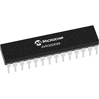 Microchip Technology AVR32DD28-E/SP MCUs 32KB, 4KB RAM, 28p, 24MHz, MVIO, 12b ADC, ZCD, DAC, 2xUART, SPI, TWI, Ext temp